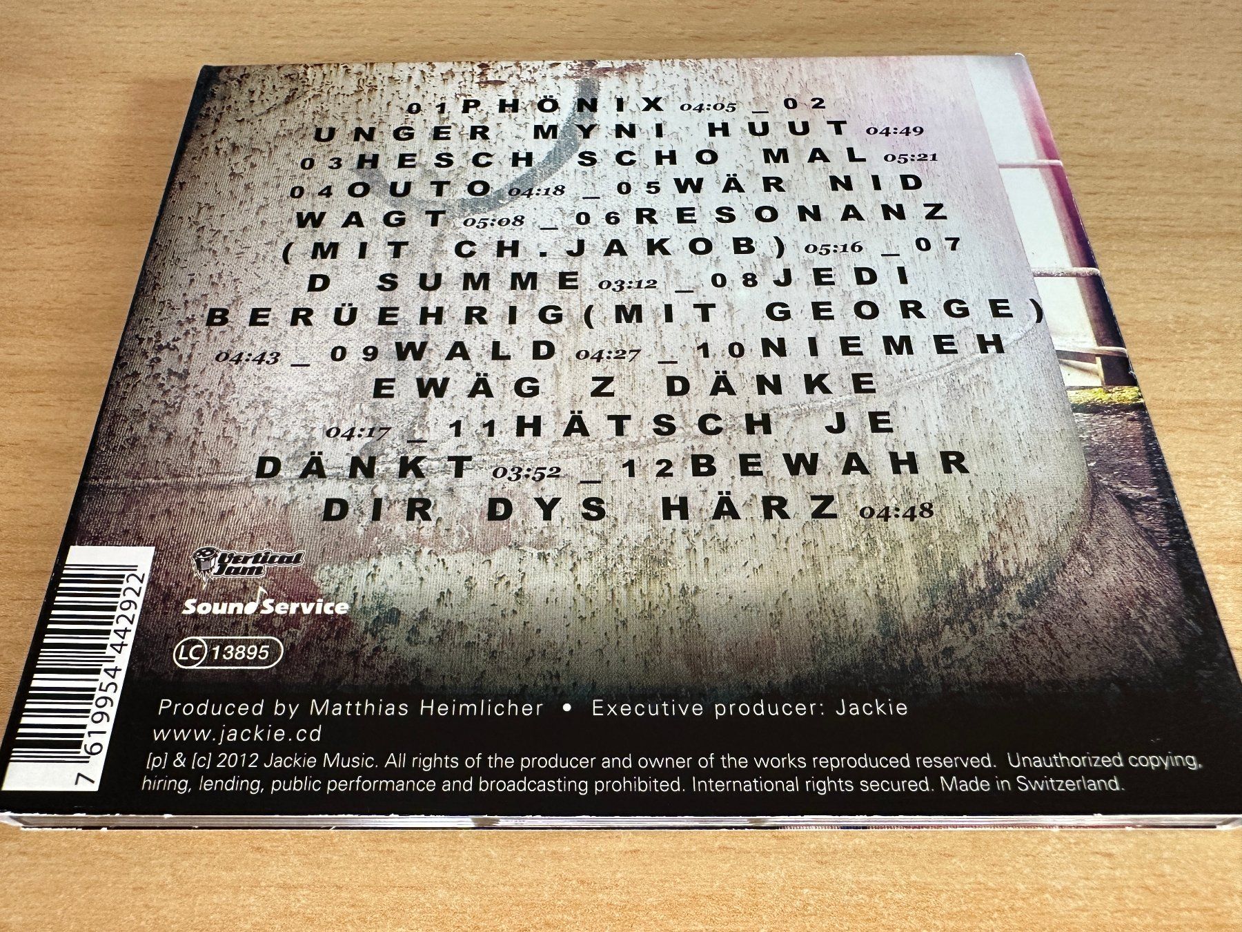 CD: Jackie - Unger Myni Huut – Usato da Rikon im Tösstal venduto da Alpenmutz 1