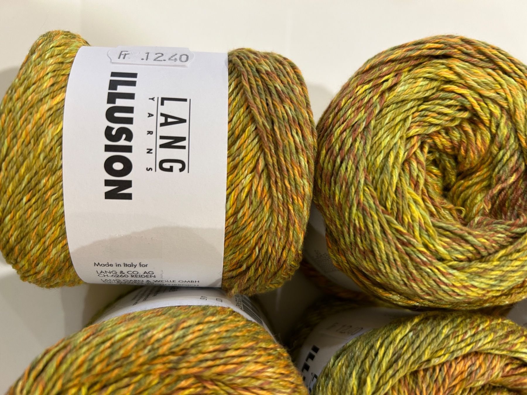 Lana: 6 pelotes Illusion Langyarns – Nuovo e nell'imballaggio originale da Bex venduto da valetted 1