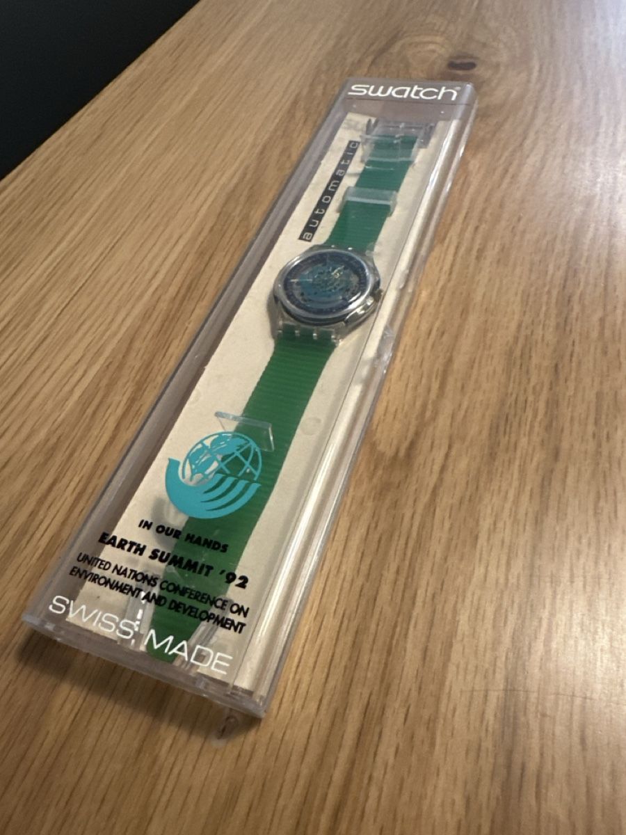 Swatch Orologi: Swatch Automatic, Earth Summit '92, New in Box, Rare! – Nuovo (secondo la descrizione) da Giubiasco venduto da adl_9dxs 1