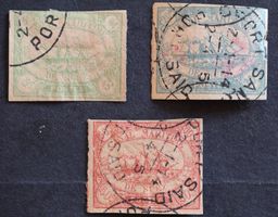 Ägypten Suez-Kanal MNr. 2-4 gestempelt