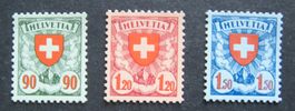 Wappenmuster 1940 gekreidetes Faserpapier Satz postfrisch