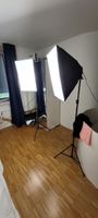 Softbox Studioleuchte Somikon 2x mit Energiesparlampen E27