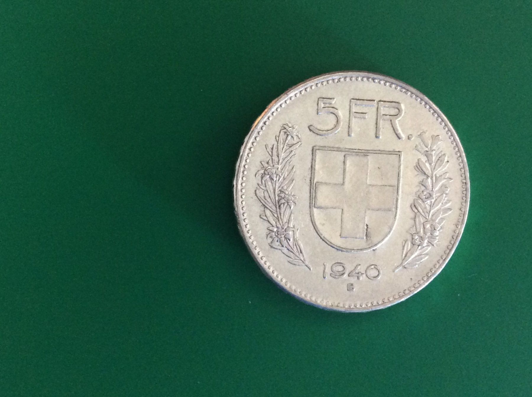 Tutti le monete: 5  francs 1940 – Usato da Genève venduto da pie_fh2d