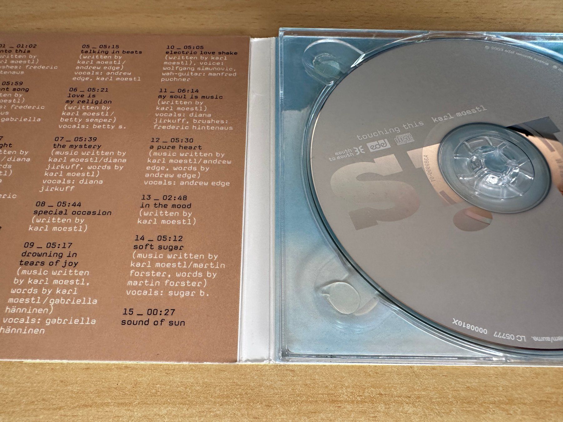 CD: Karl Moestl – Touching This – Usato da Rikon im Tösstal venduto da Alpenmutz 2