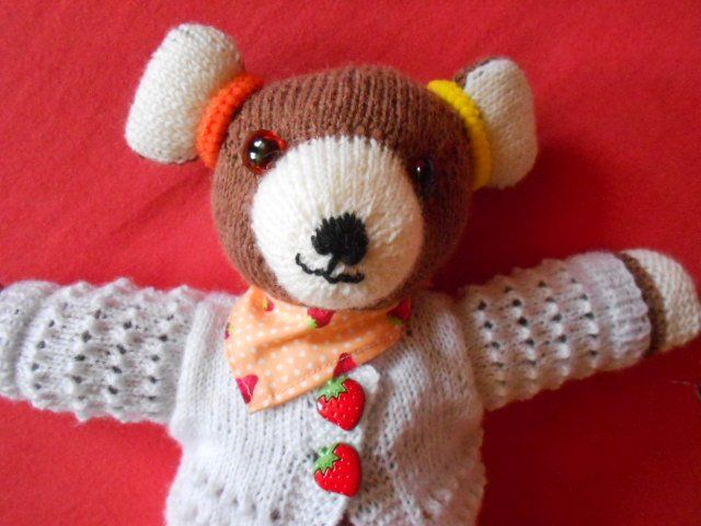 Bambole: Teddybär- Erdbeerbär HANDARBEIT – Nuovo (secondo la descrizione) da Flühli LU venduto da primula-47 2