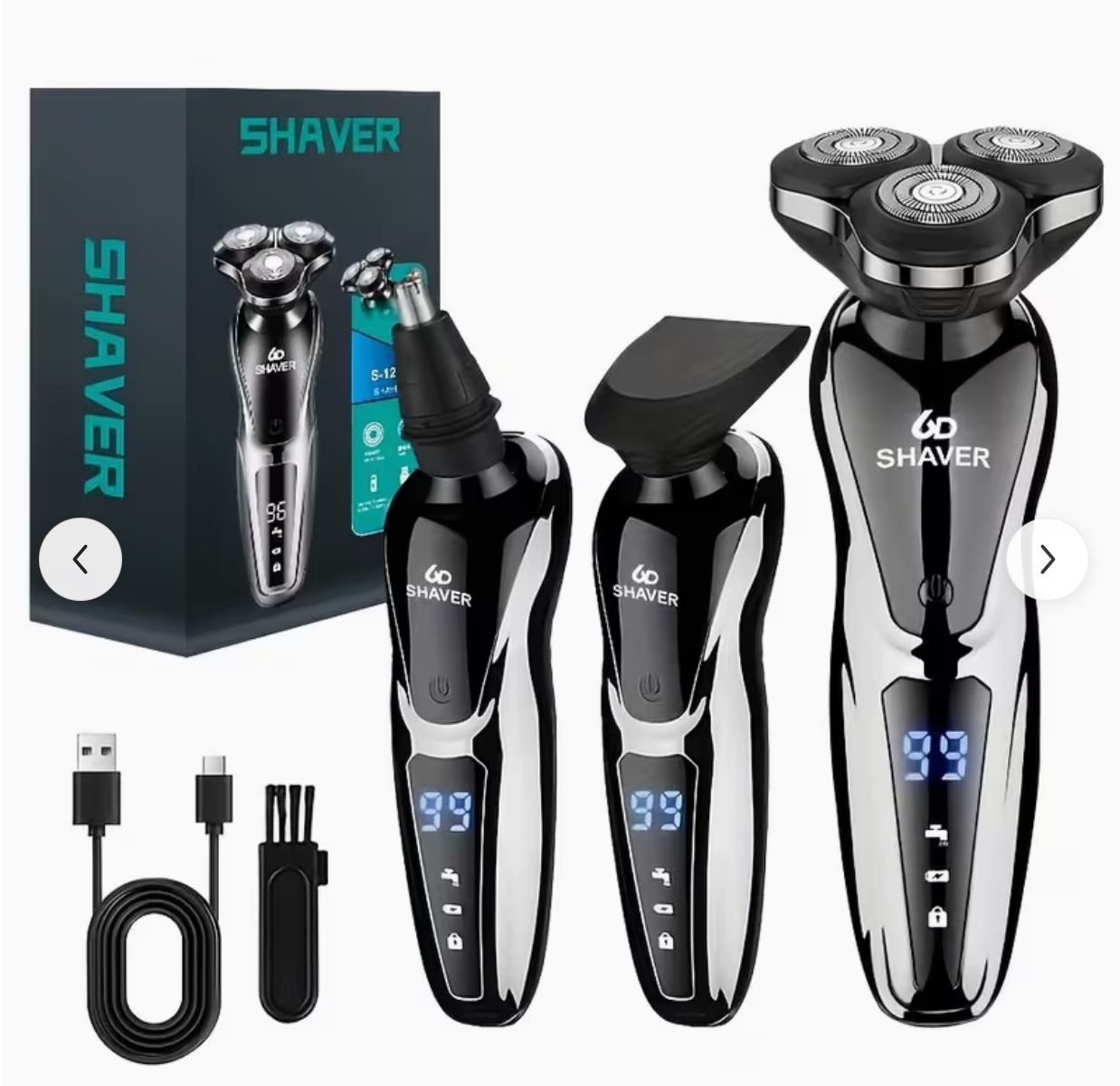 Rasoi & Lamette da barba: Rasoir électrique Shaver, 3 en 1 – Nuovo e nell'imballaggio originale da St-Gingolph venduto da GoldenKeys 3