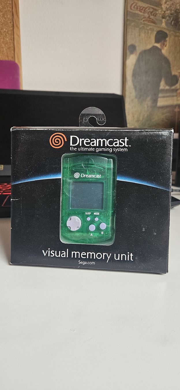Sega Konsolen: Sega Dreamcast Visual Memory Unit, grün in OVP – Neu (gemäss Beschreibung) aus Belp von Ginus85