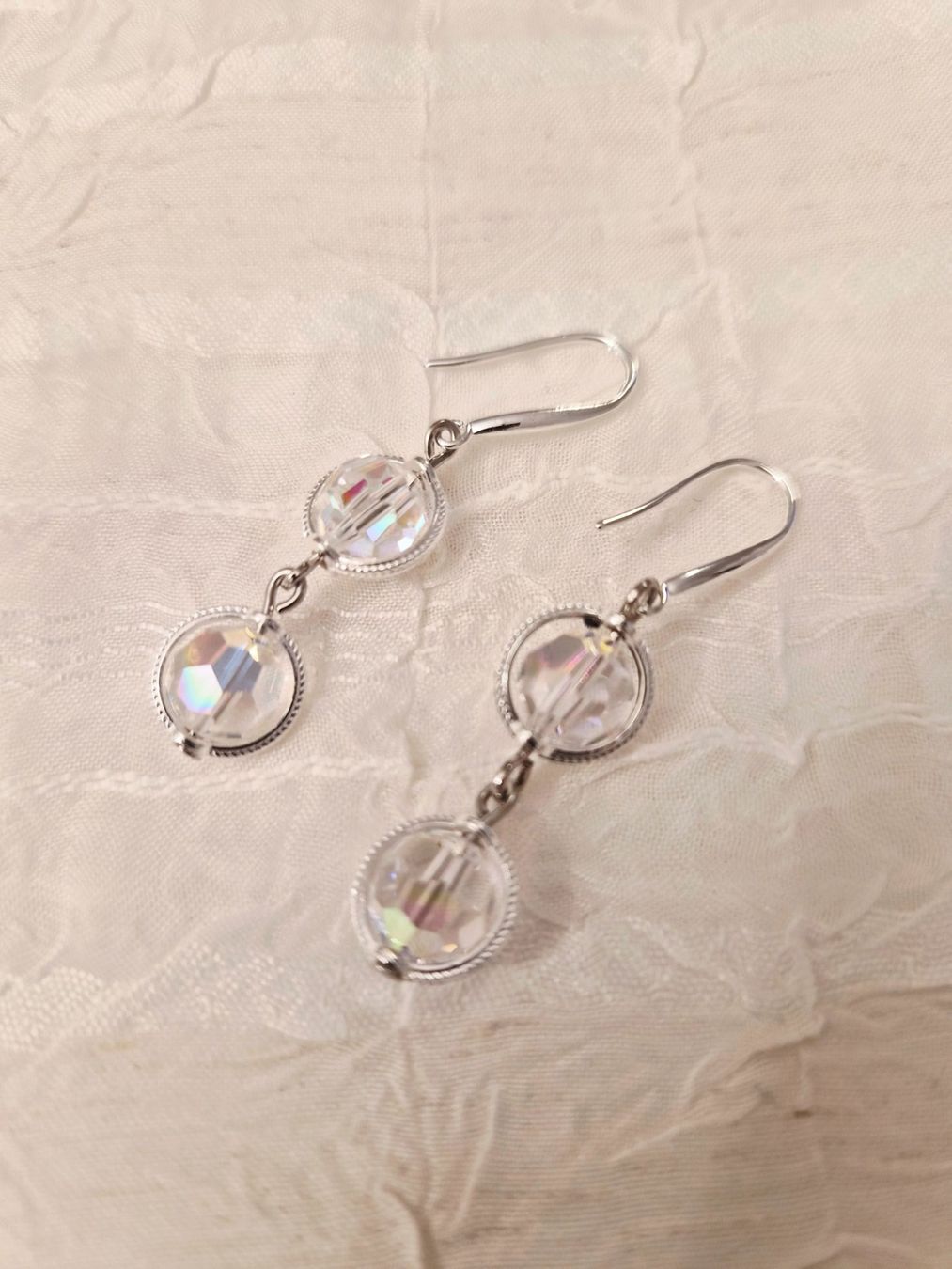 Orecchini pendenti & Orecchini a lobo: Ohrringe aus Swarovski Perlen Crystal AB – Nuovo (secondo la descrizione) da Dietikon venduto da Eleda