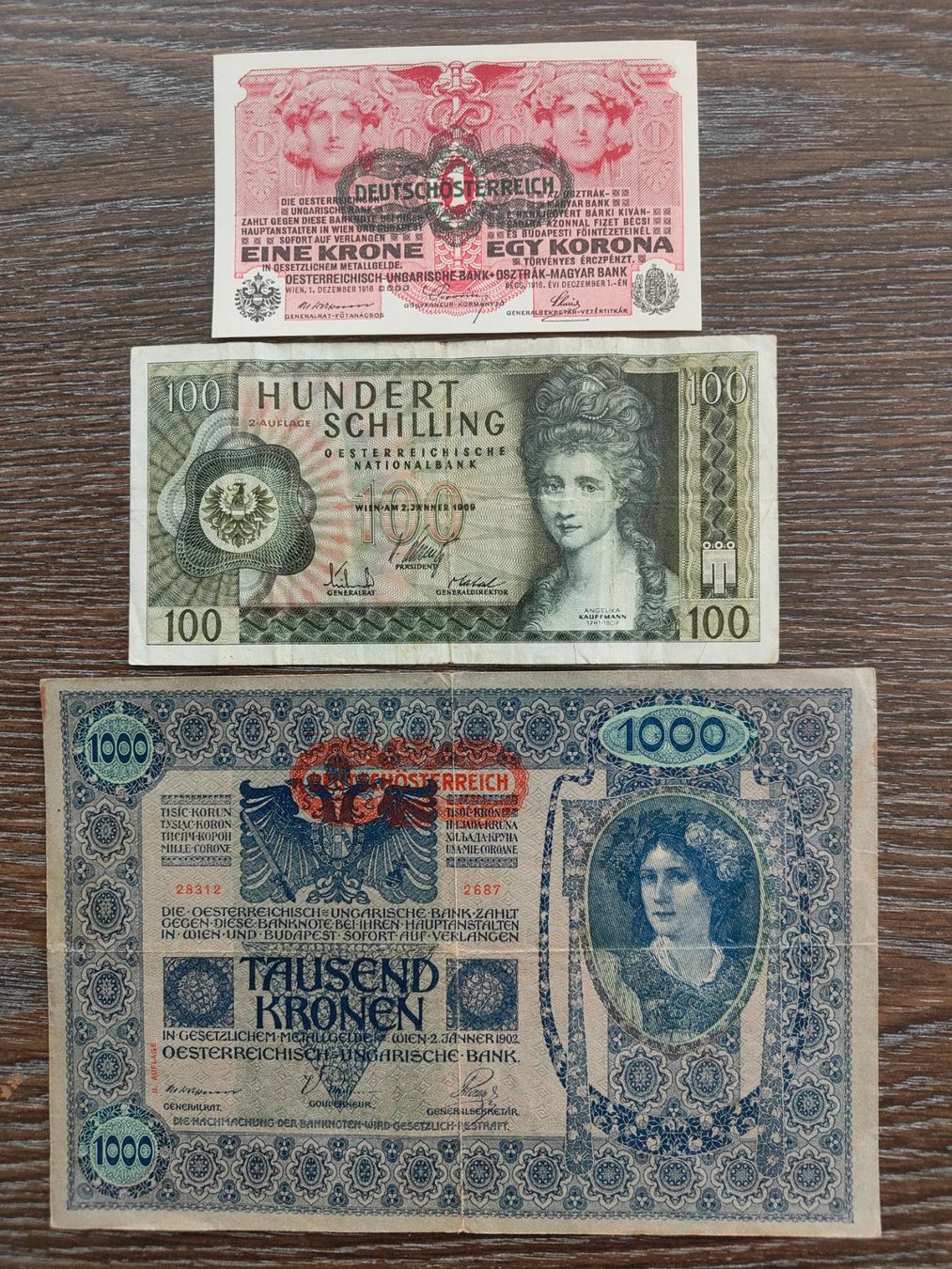 Banconote: LOT Österreich 3 Stück !!!!!!! – Usato da Flaach venduto da Lonzo99