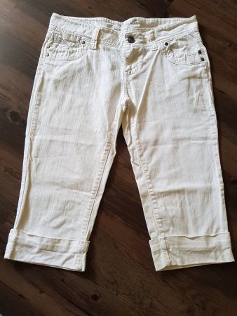 Weisse Sommer Capri Jeans Gr. 40 Avanti NEUwertig!