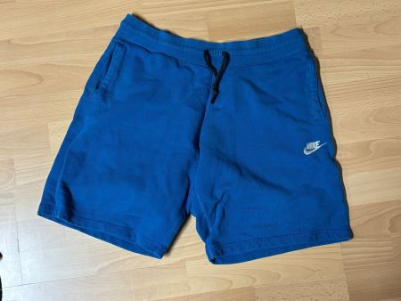 Nike 100% Baumwoll-Shorts, Gr. L, blau - super bequem