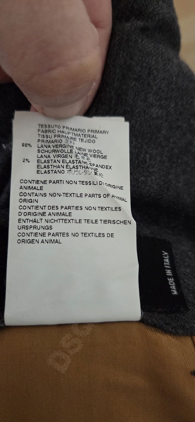 Dsquared2 Pantaloni: Dsquared2 Hose Wolle dunkelgrau Grösse 34  – Usato da Hellbühl venduto da Veci02 6