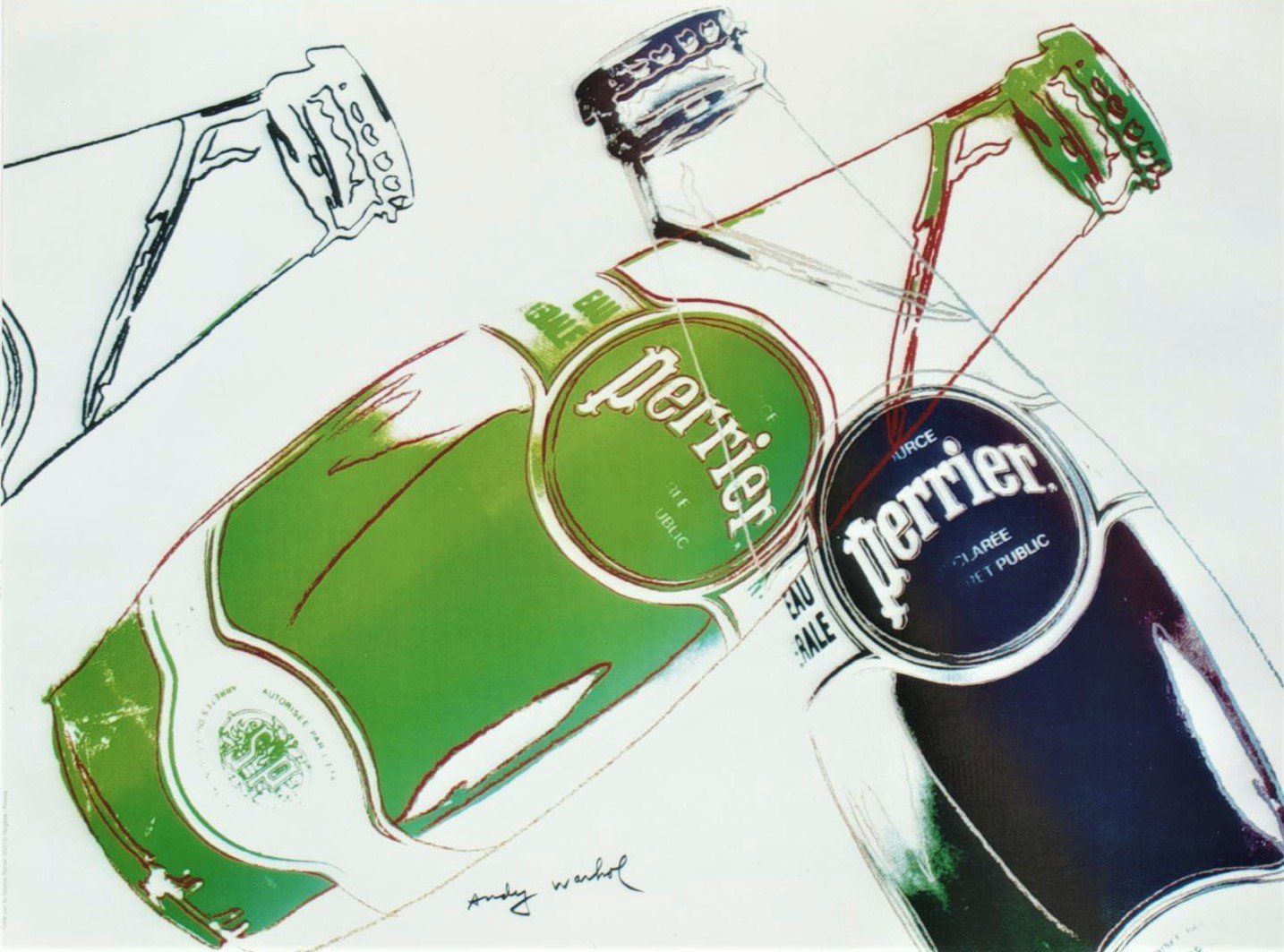 Foto & Immagini: PERRIER EAU MINERALE 1983 ANDY WARHOL - Affiche originale – Usato da Blonay venduto da postercollection