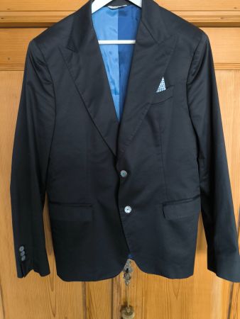 Sacko Manuel Ritz, Einreiher schwarz, Gr. 52, guter Zustand