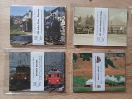4 Postkarten-Serien RhB Rhätische Bahn (Club 1889)
