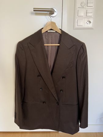 Suitsupply Havana DB Blazer 48 VBC S120 Flanell Braun
