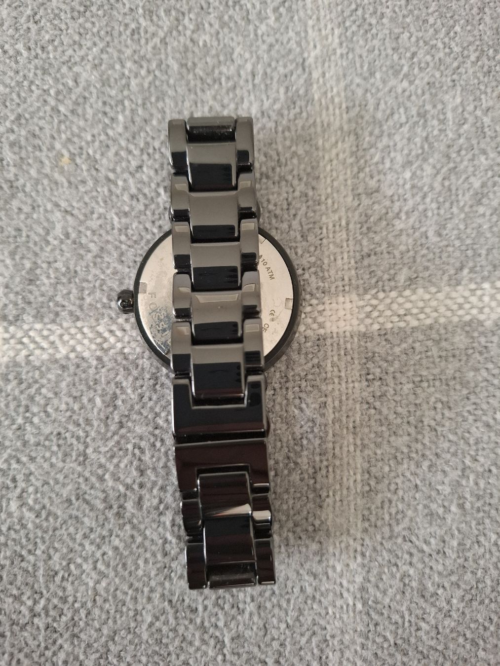 Fossil Orologi: Fossil Keramik Uhr Anthrazit – Usato da Männedorf venduto da Einhornmama 1