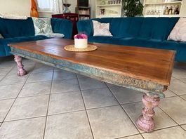 Magnifique table basse manguier massif