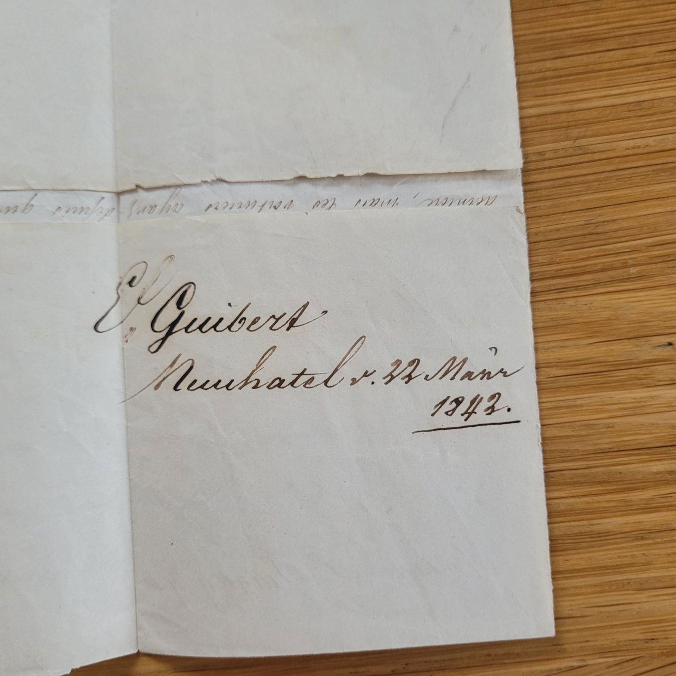 Tutti i francobolli: Document Préphilatélique Neuchâtel 1842 – Usato da Biel/Bienne venduto da Destockweb 2