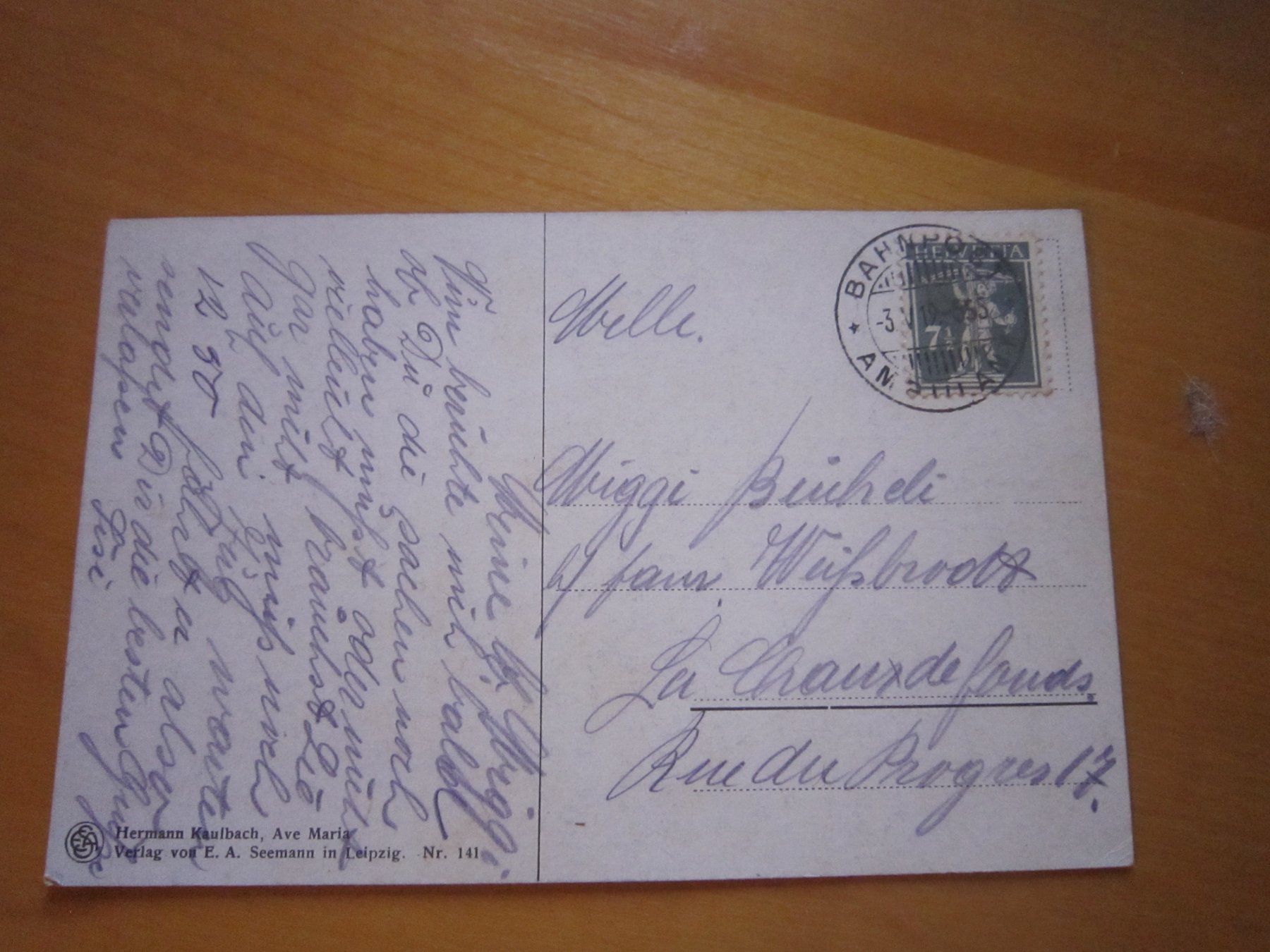 Cartoline postali: No 5 Postkarte Ave Maria 1919 – Usato da Gordola venduto da Polentaefung 1