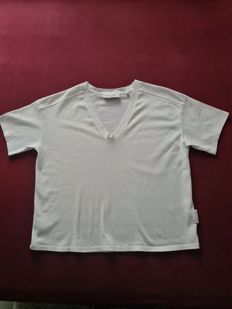Marc O'Polo T-Shirt weiss V-Ausschnitt Grösse M