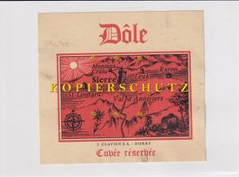 Etikette für Wein - Dôle (Cuvée réservée) /bd