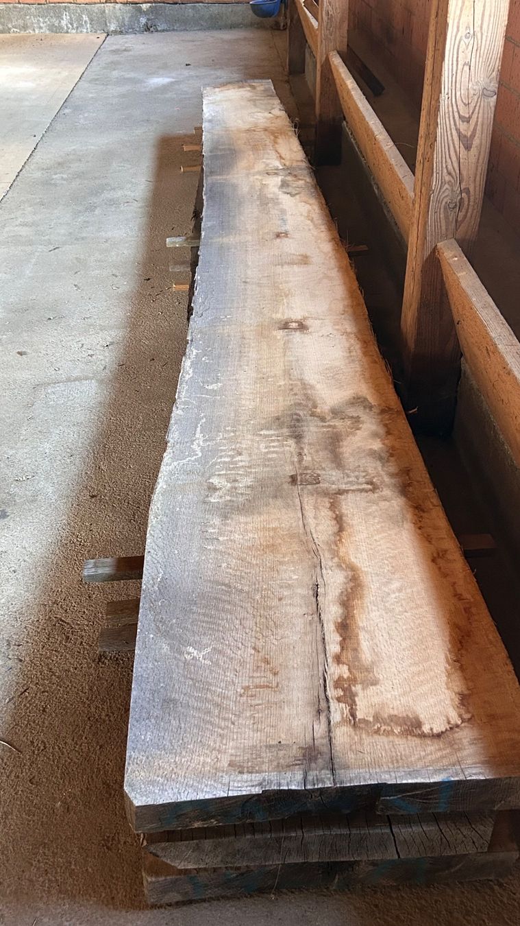 Articoli in legno: Eiche Klotzbrett 70mm Eichenholz Brett Stamm – Usato da Reichenbach i. K. venduto da Arve70 2