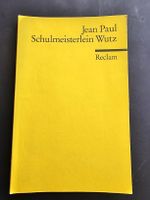 Jean Paul - Schulmeisterlein Wutz (Reclam) Klassiker!