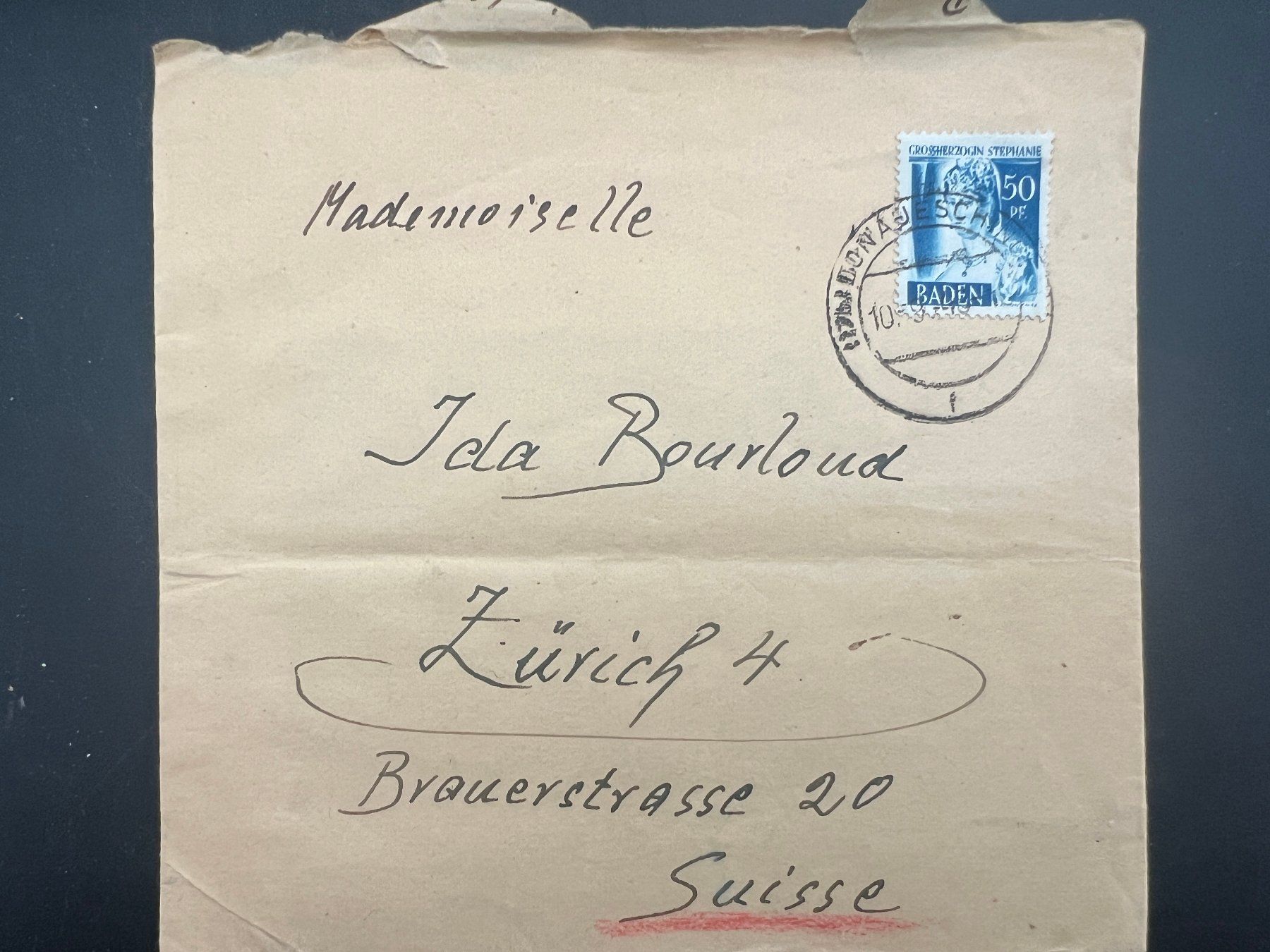 Alle Briefmarken: Brief  D 1948 Donaueschingen-CH   (G758) – Gebraucht aus Hinwil von Sidi4