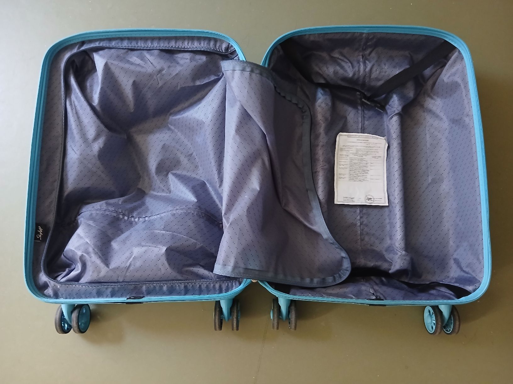 Altro in Aeronautica: Skyflyer Cabin-size Suitcase, Light Blue, 4 Wheels, Used – Nuovo (secondo la descrizione) da Bern venduto da The_Ribosome_Guy 1