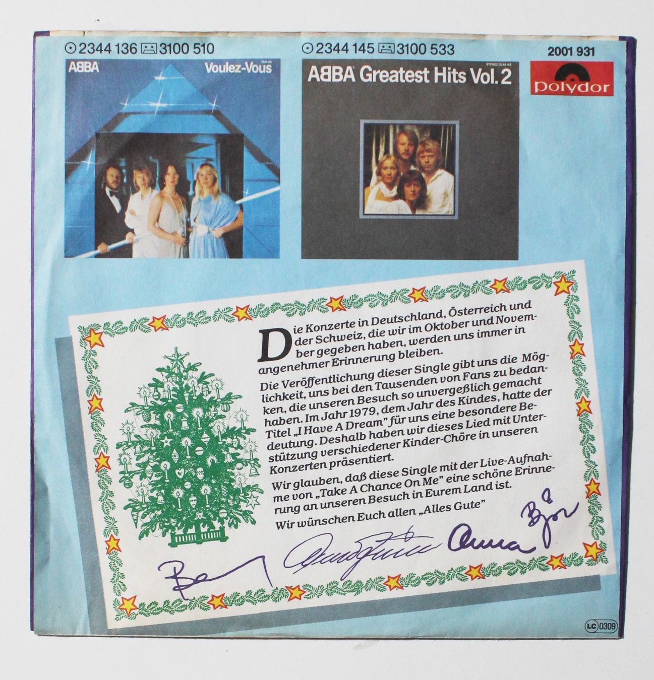 Dischi in vinile: 7" ABBA - I HAVE A DREAM 1979 – Usato da Brüttisellen venduto da Collector-Corner 2