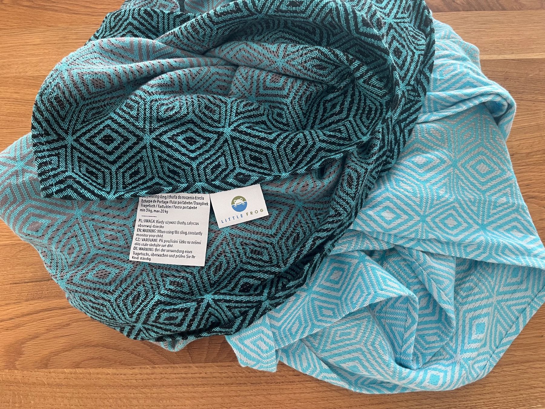 Foulards & écharpes: Écharpe de portage Littlefrog bleue – D'occasion à Estavayer-le-Lac par stelina13 1