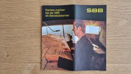 SBB Broschüre Karriere als Betriebsbahnbeamter