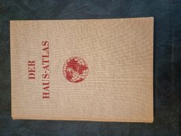 Alter Hausatlas, Vintage, mit Weltkarten, Top Zustand! 1935