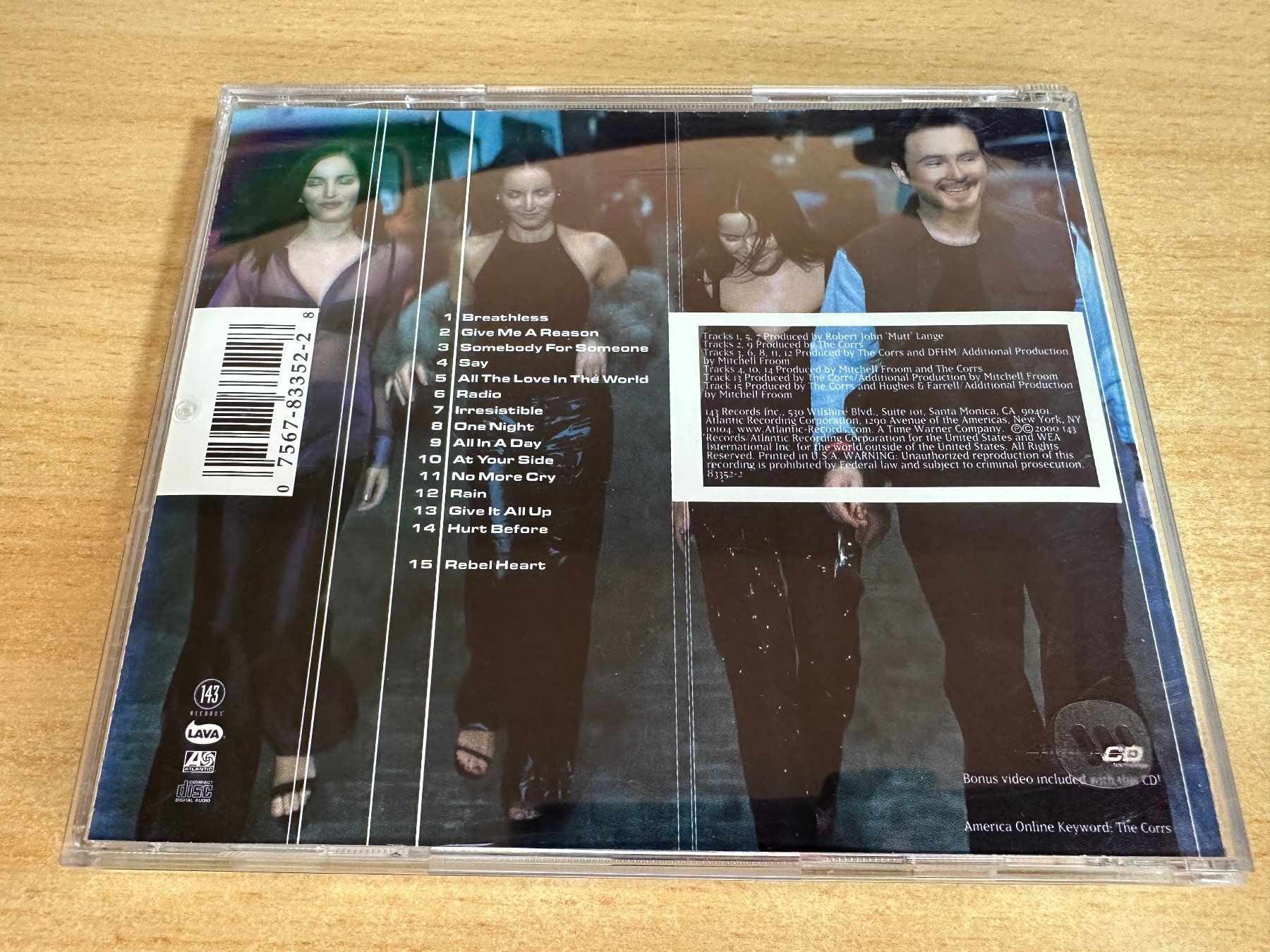 CDs: J3 The Corrs – In Blue – Gebraucht aus Rikon im Tösstal von Alpenmutz 1