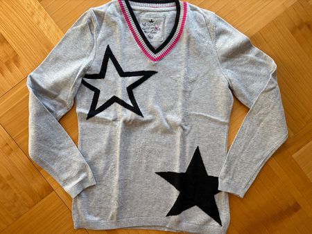 Stylisher Pullover von Girls Golf, hellgrau, Gr. S