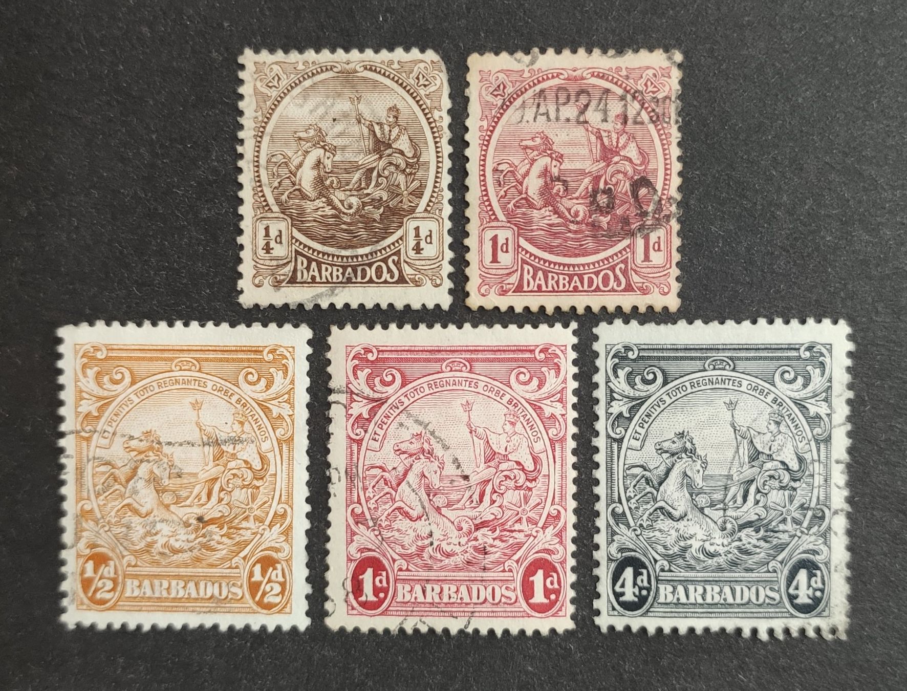 Tutti i francobolli: Barbados 1921-43, LoT gestempelt – Usato da Wil SG venduto da Zazal