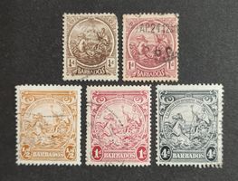 Barbados 1921-43, LoT gestempelt
