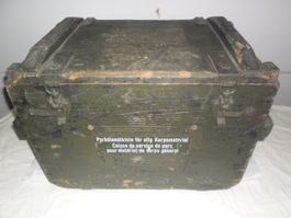 Parkdienstkiste , leer , Orig. CH - Armee
