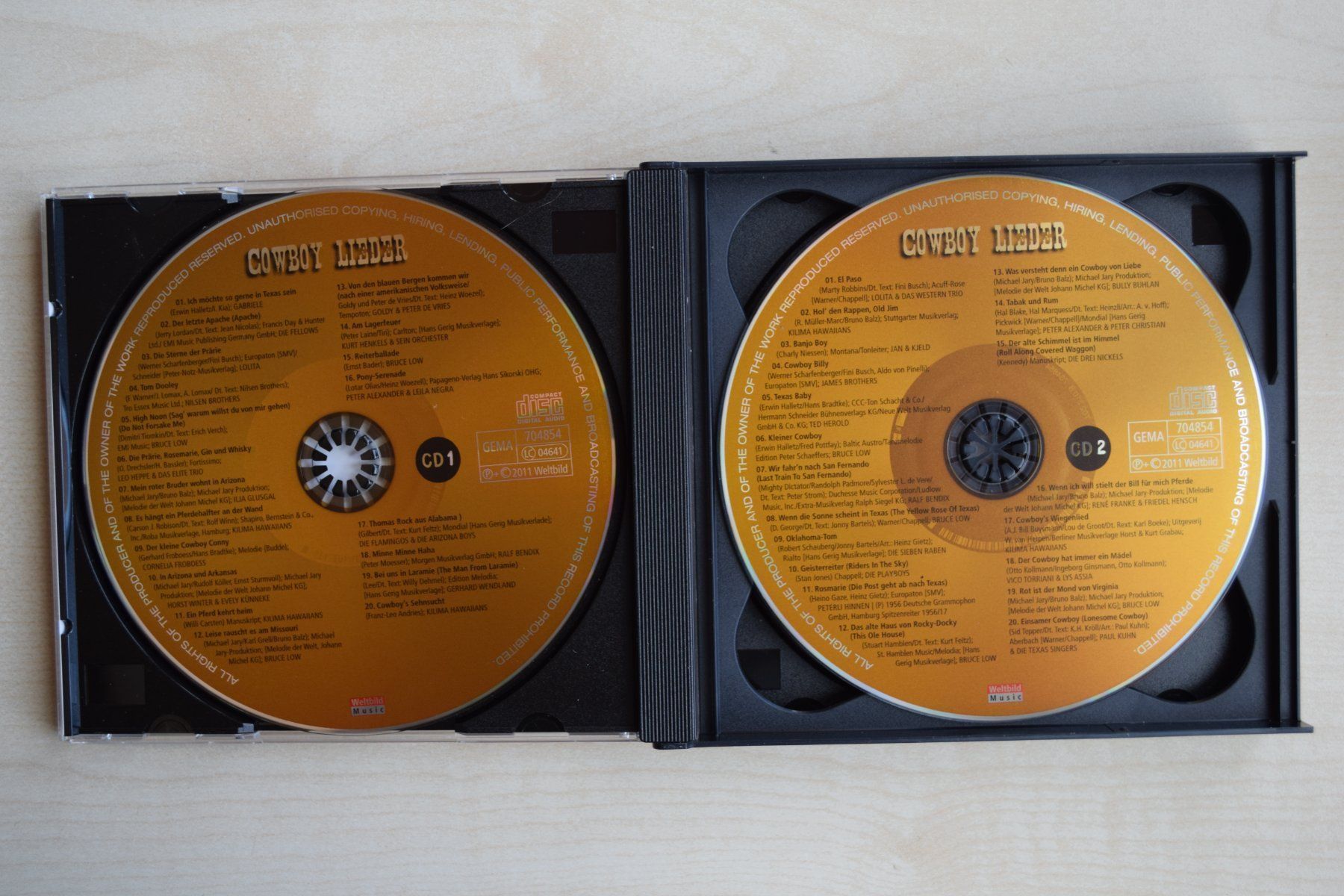 CD: COWBOY LIEDER 3CD's (518) – Usato da Reutigen venduto da DONDON55 3