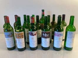 18 Dekorative leere exklusive Weinflaschen Rotschild Napa
