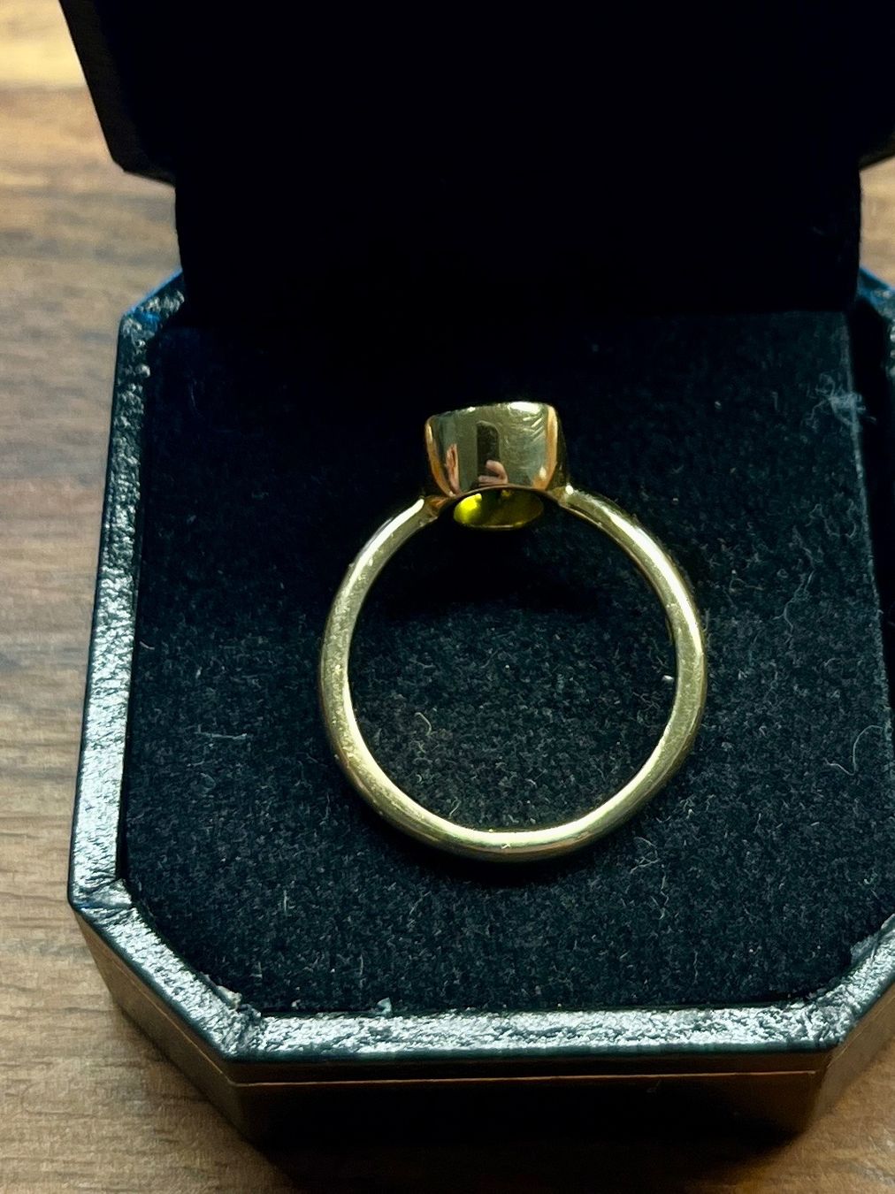 Anelli: 18 Karat Goldring mit Peridot Stein – Usato da Horw venduto da mel_j56q 2