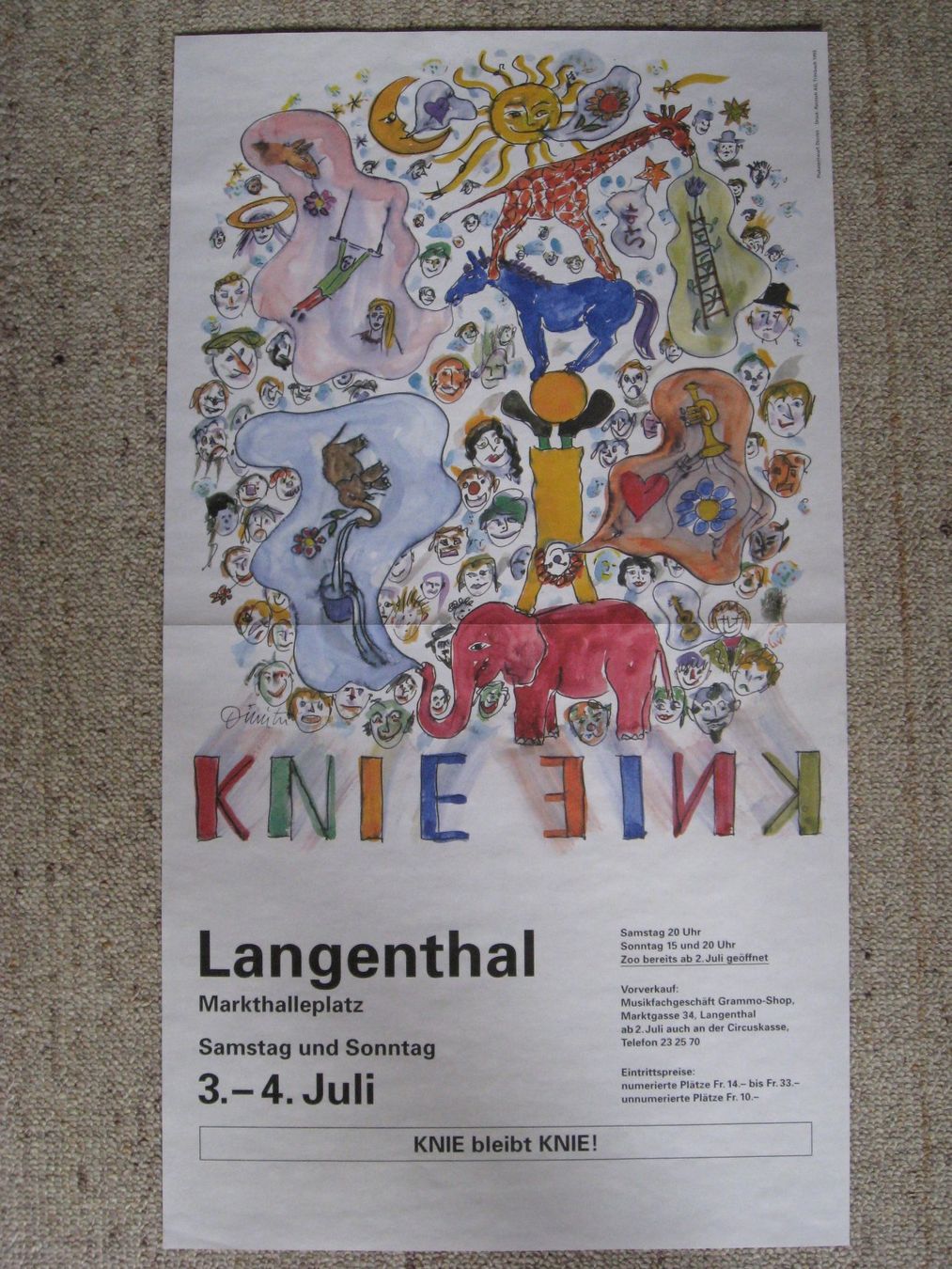 Poster & Bilder: 3 Kleinplakate Circus Knie – Gebraucht aus deitingen von popcorn02 2