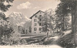Arolla kurhaus et le mont collon