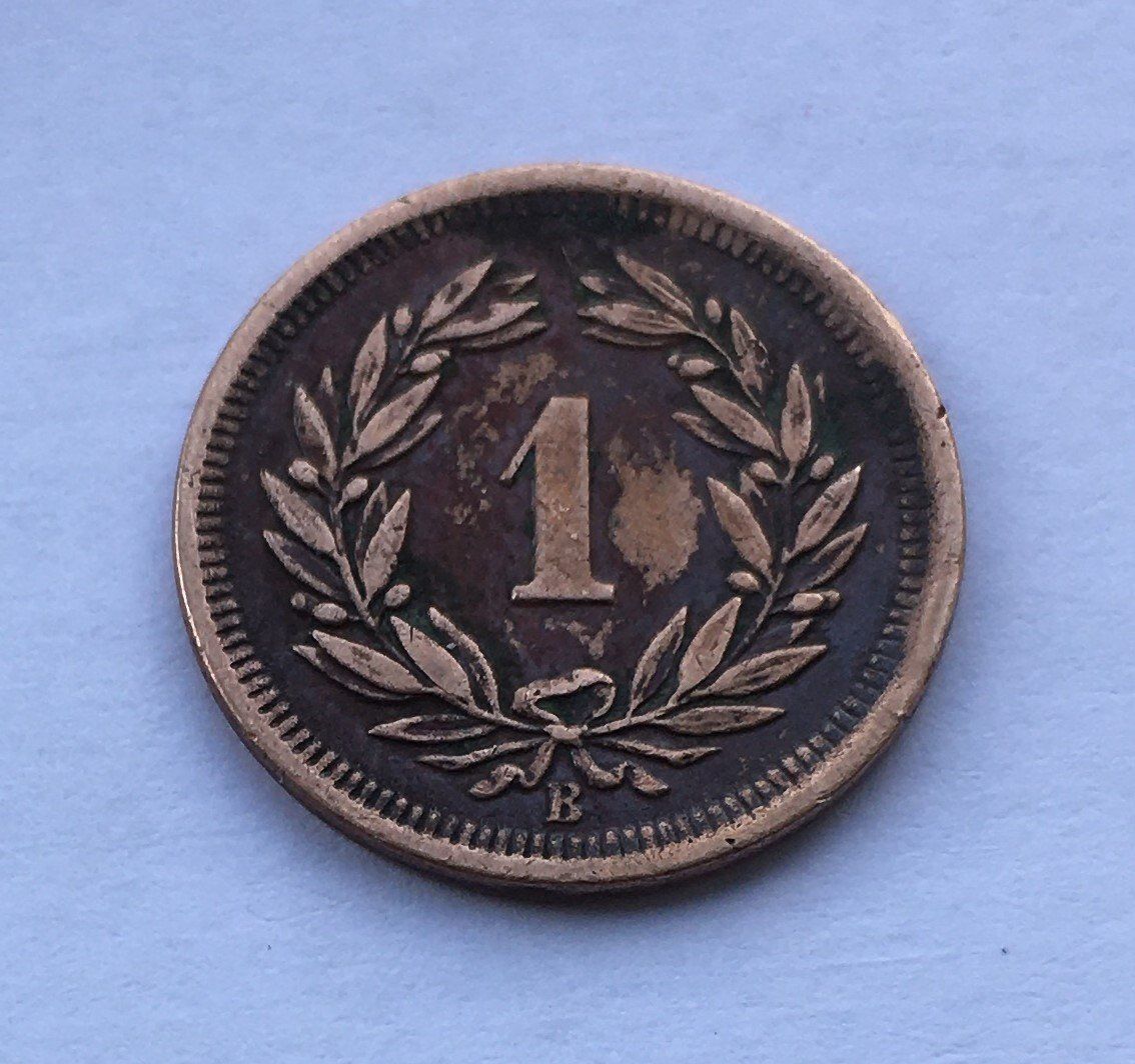 Tutti le monete: 1903 1 Rappen ss+ – Usato da Kirchberg SG venduto da Zenhad69 1
