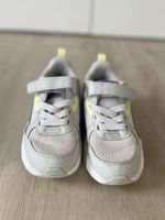 Puma Mädchen Sneaker Gr. 29 – Grau/Lila/Gelb – Klettverschlu