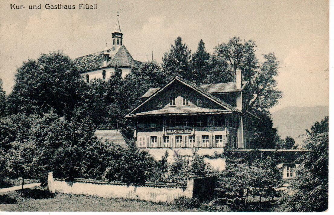 Cartes postales: Kur und Gasthaus Flüeli – D'occasion à Wolhusen par Curver9