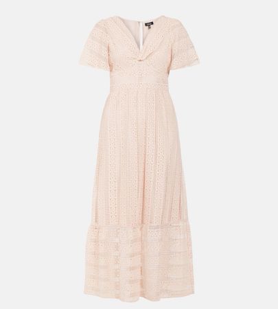 KENSIE Maxikleid Spitze apricot Grösse 38 neuwertig