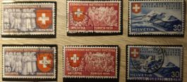 Sellos Suiza 1939.  National Exposition