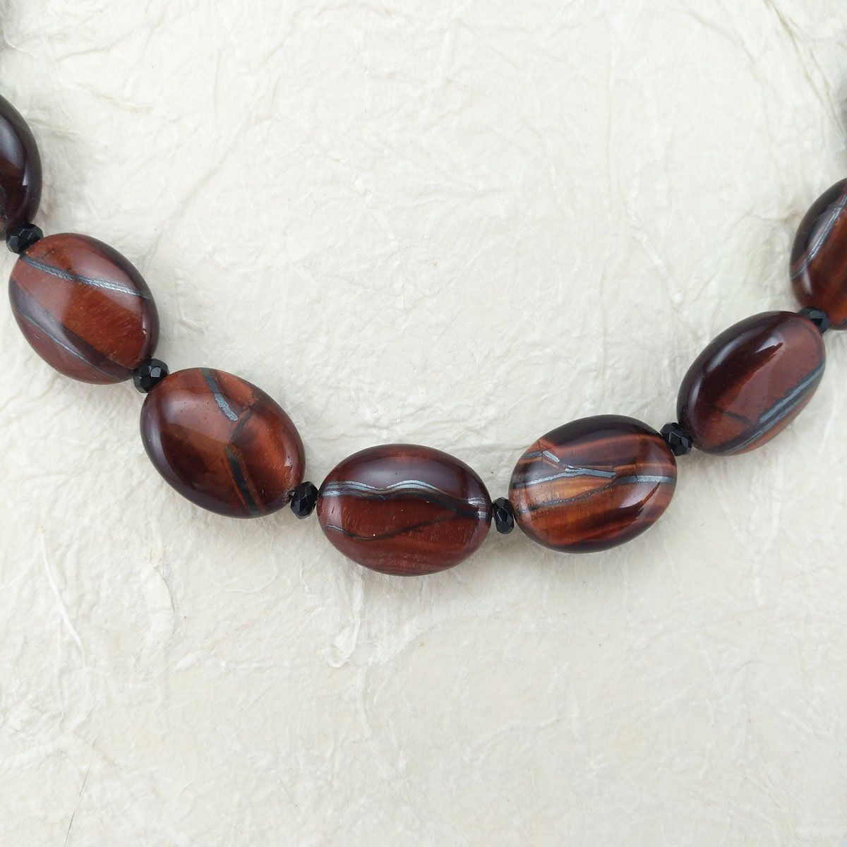 Catenine: rote Tigeraugen Halskette – Nuovo e nell'imballaggio originale da Meilen venduto da Byrd-bijoux 1